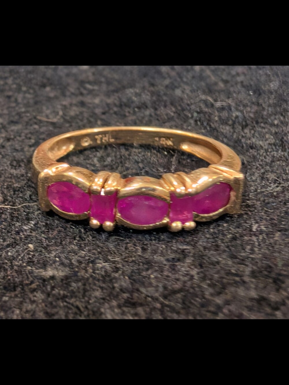 10k Gold And Ruby Ring - EUC - sz. 5